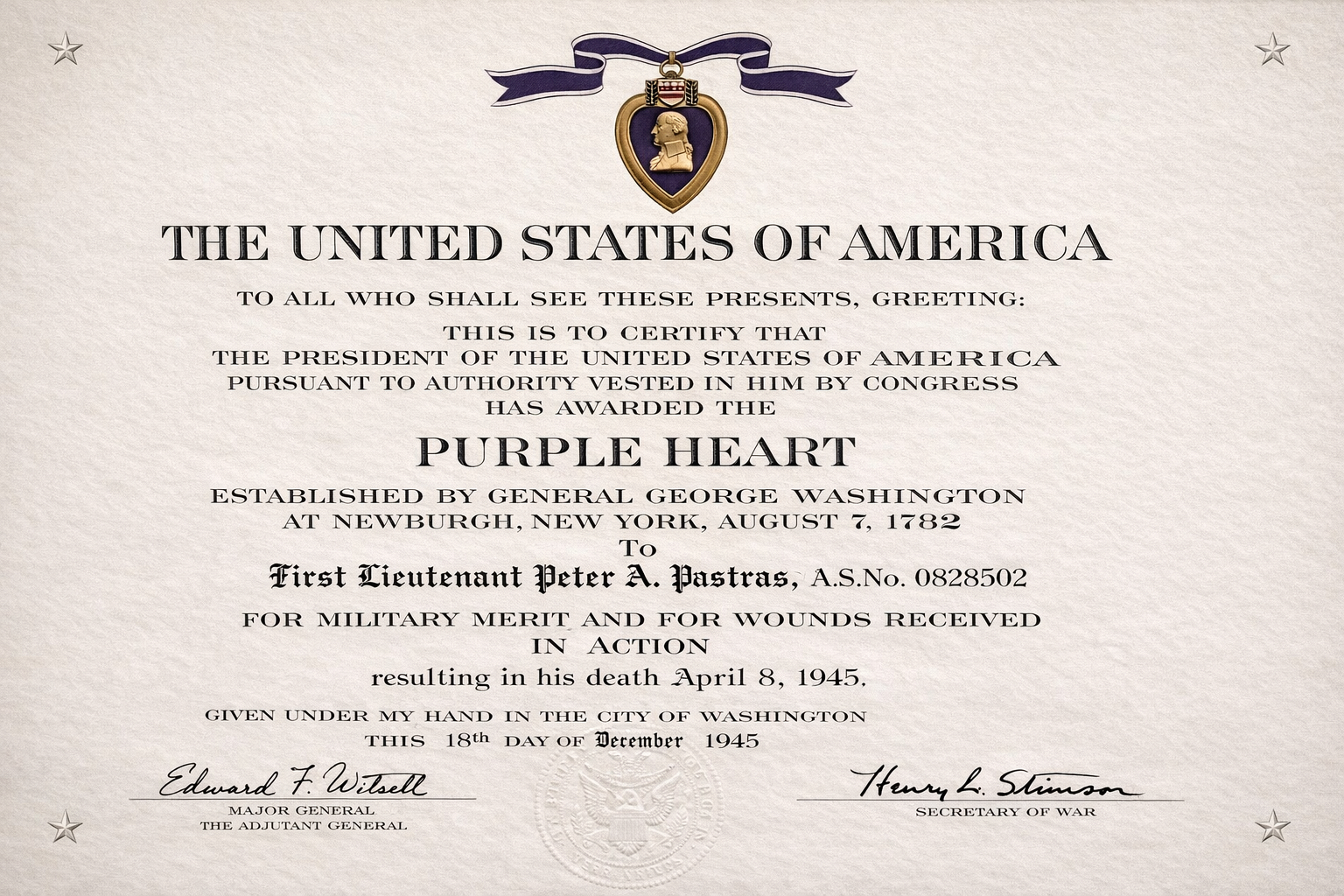 Pastras Purple Heart